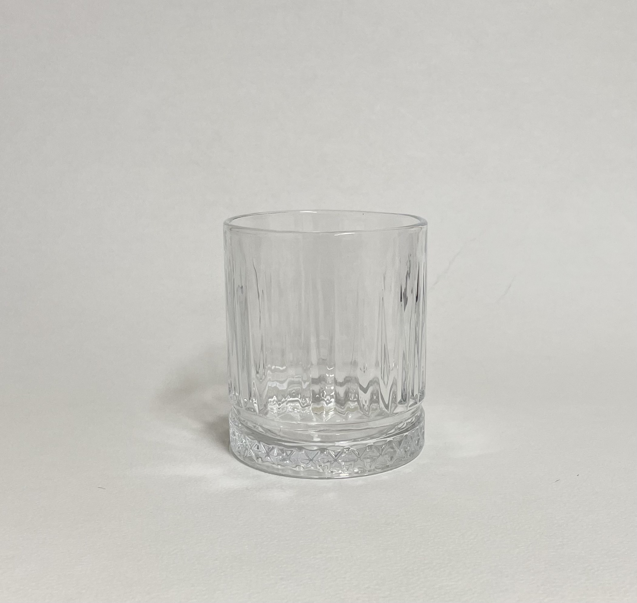 Vaso Diamante Chico – Vidrio con Diseño Transparente