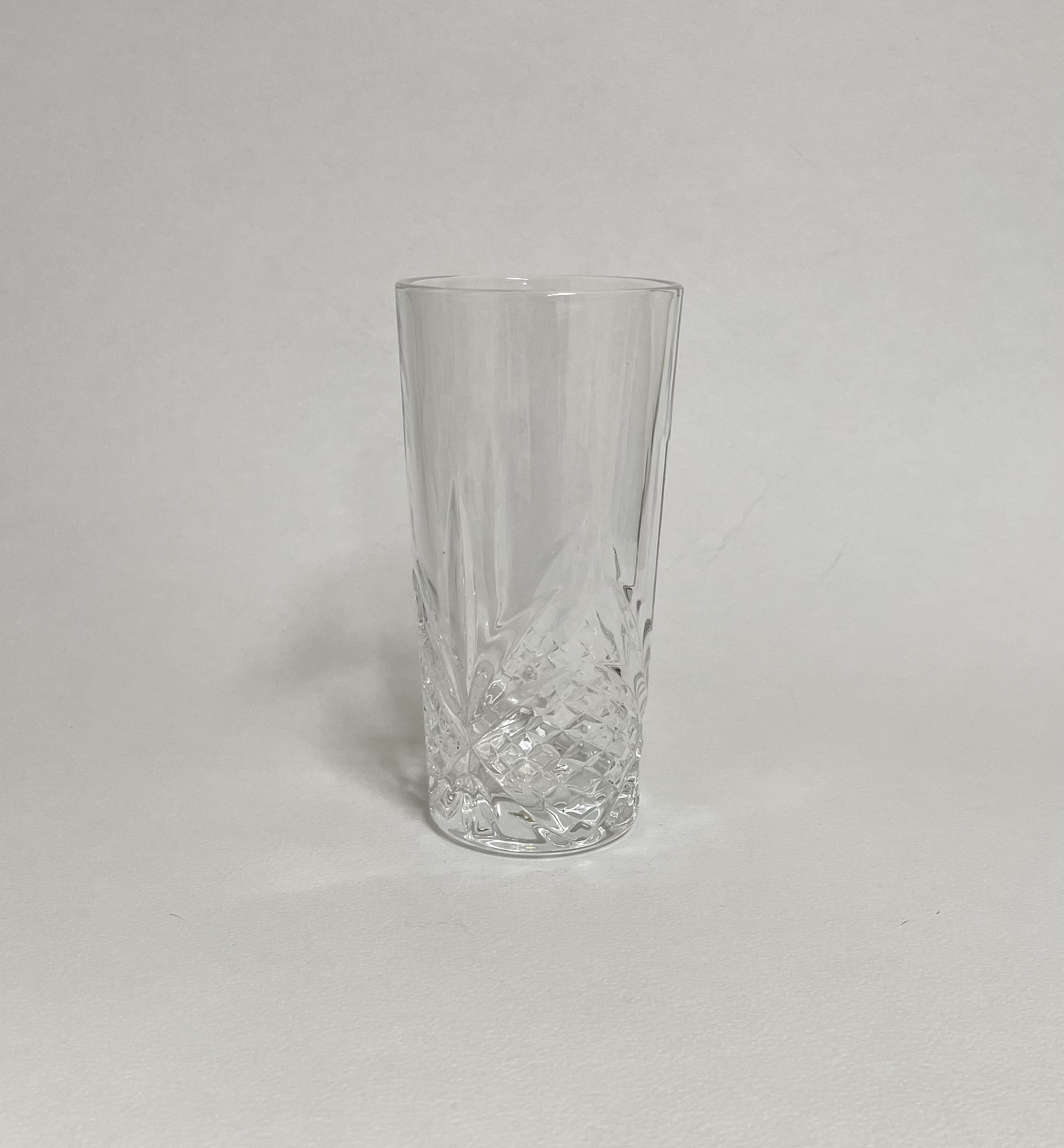 Vaso Mexia Alto – Vidrio Labrado Transparente