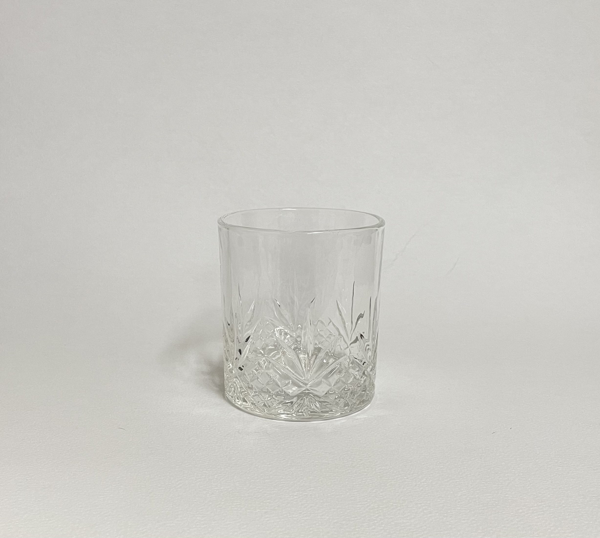 Vaso Mexia Chico – Vidrio Labrado Transparente